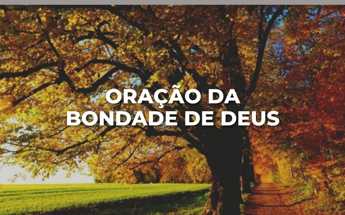 ORAÇÃO DA BONDADE DE DEUS